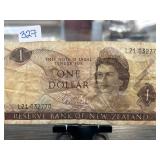 New Zealand One Dollar Banknote, Reserve Bank