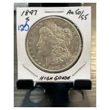 1897-S Morgan Silver Dollar in High Grade