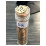 Roll of Lincoln Cents in Plastic Tube