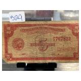 Philippines Central Bank 5 Centavos Note