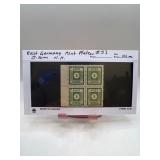 East Germany Mint Plate Block #57