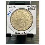 1896 Morgan Silver Dollar AU/UNC Detail