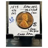 1973-S/S Lincoln Cent RPM-002 PR 67/68 CAM