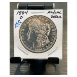 1884-O Morgan Silver Dollar AU/UNC Details