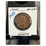 1944 Lincoln Wheat Penny MS63+