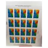 US Breast Cancer Stamps Mint Sheet