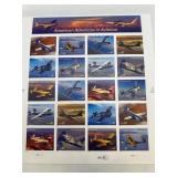 American Advances In Aviation Stamp Sheet