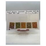 East Saxony Germany Stamp Set