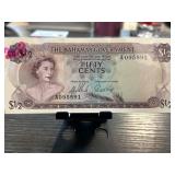 Bahamas Government Half Dollar Note