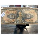 Brazilian 1000 Mil Reis Banknote