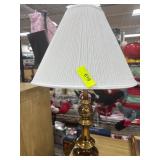 Metal Table Lamp with Fabric Shade