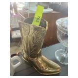 Gold-Colored Boot-Shaped Decorative Item