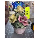Capodimonte Ceramic Flower Arrangement