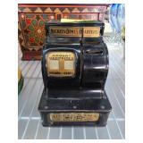 Vintage Uncle Sams Black Cast Metal Register Bank