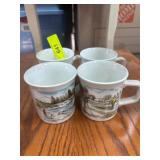 Four Johnson Bros Sportsmen Mugs