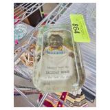 Vintage Railroad Snuff Advertisement Paperweight