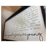 Framed Inspirational Wall Art Decor