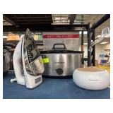 Hamilton Beach Slow Cooker, Steam Iron, and Tupper