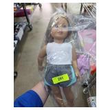 American Girl Blonde Doll with Casual Outfit