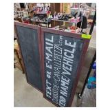 Wooden Framed Chalkboard Sign