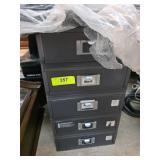 Stackable Metal Storage Drawer Set