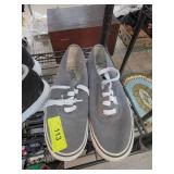 Gray Vans Lace-Up Canvas Shoes