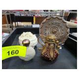 Decorative Items Including Glass Vessel