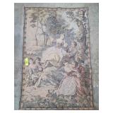 Textile Tapestry with Pastoral Scene