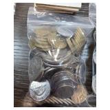 World Coins in Plastic Bag