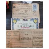 Vintage U.S. Savings Stamps Materials