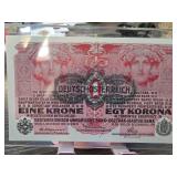 Austro-Hungarian 1 Krone Banknote, 1916