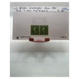 US #452 Washington Green Pair Stamps