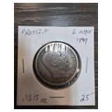 Prussia 2 Mark 1894 Silver Coin
