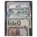 Japanese Occupation Currency Notes Collection