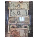 Five World Banknotes Assorted Designs