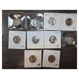 10 U.S. Minted Coins in Holders