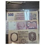 Three Argentine Banknotes
