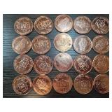 20 1oz Commemorative Copper Coins