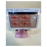 1940 Pony Express 3Â¢ Plate Block Stamps