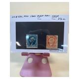 1862 US Revenue Stamps Display