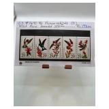 US Hummingbird Stamp Booklet Pane