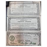 Three 1942 Mindanao Emergency Currency Notes