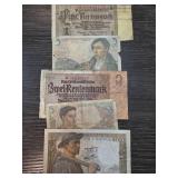 German and French Banknotes