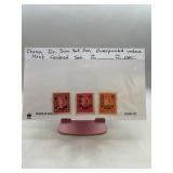 China Dr. Sun Yat Sen Overprinted Stamp Set