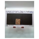 US #65 Washington Stamp with Cork Cancellation