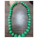 Beaded Green Necklace With 82g Total Weight