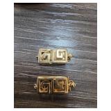 4.66g 14k Gold Geometric Clasps