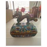 Cloisonne Enamel Dragon-Music Box