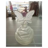 Frosted Glass Butterfly Perfume Bottle