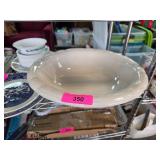 Cream-Colored Ceramic Serving Bowl